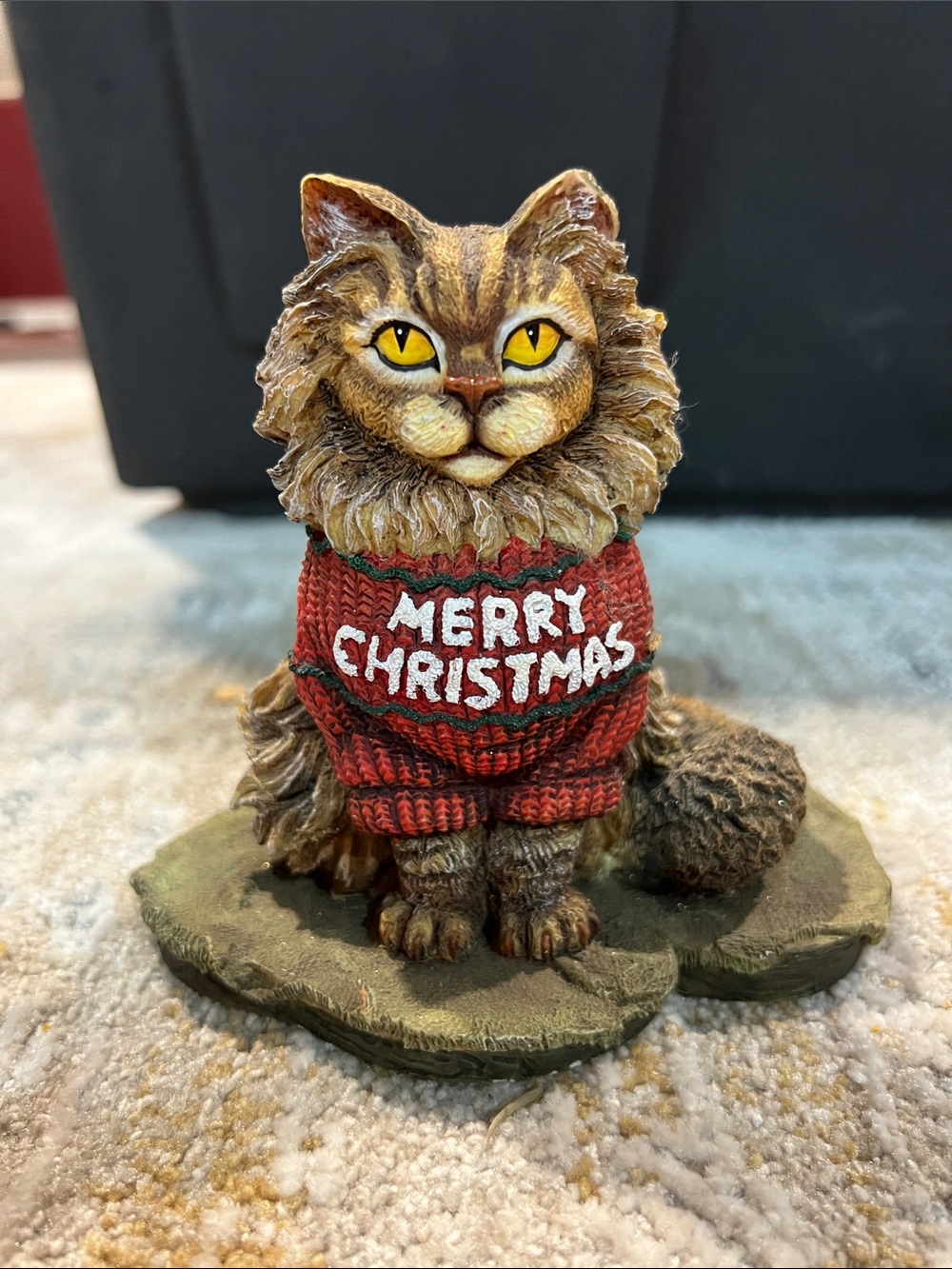 Curious Cats Squeaky's Christmas Lowell Herrero First Edition 2000 Figurine z94